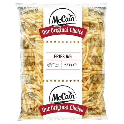 Potato sticks frozen original Julienne, 6 x 6, MCCAIN, 2,5 kg